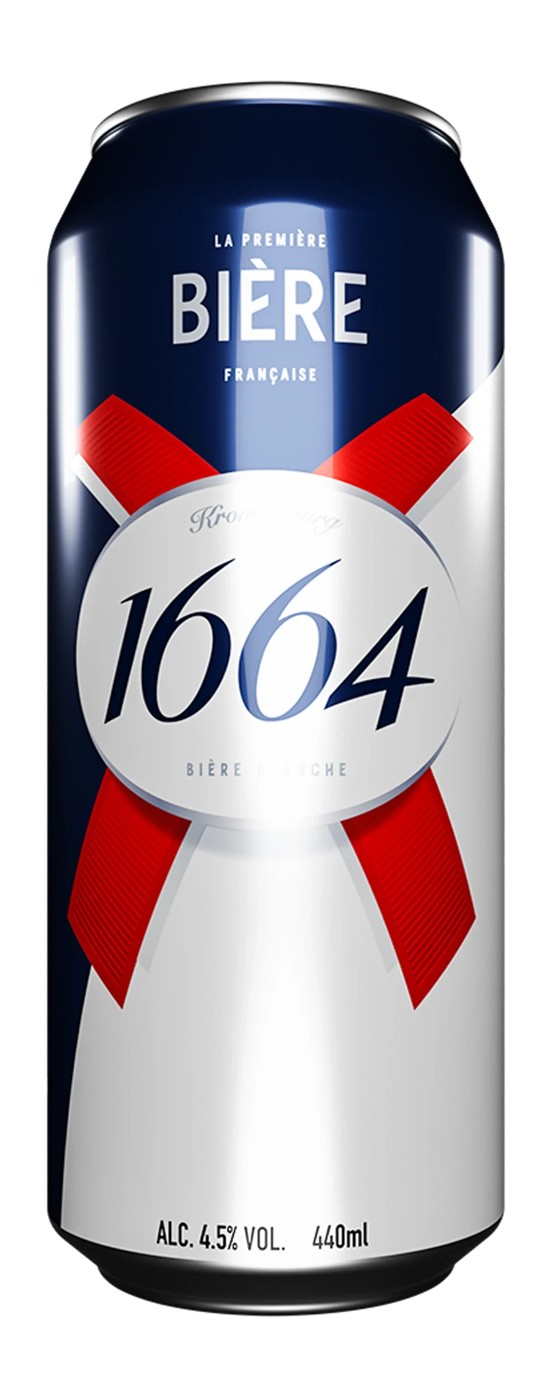 Original Kronenbourg 1664 can, front